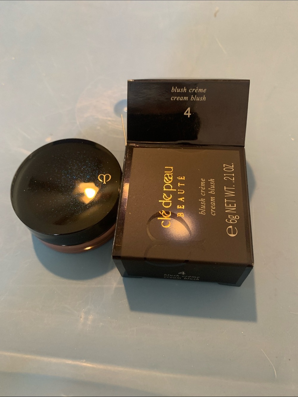 cle de peau cream blush in warm peach
